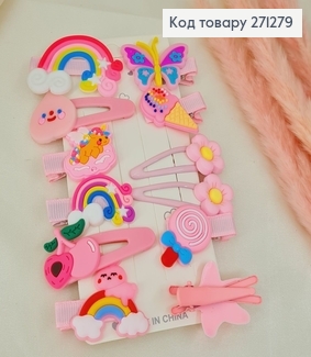 Набор детский 4 тик такая 8 стрелы с героями мультфильма розовые 271279 фото