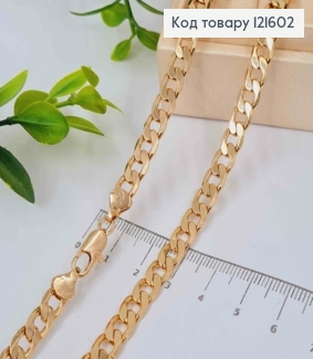 Цепочка ПАНЦИРНОЕ ПЕЛЕТЕНИЕ, ширина 6мм, длина 50см, Xuping 18K 121602 фото