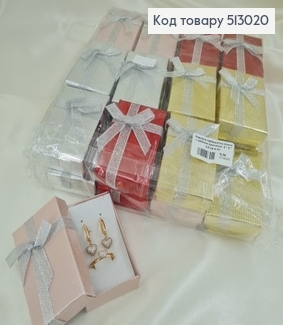 Коробка прямоугольная блеск с серебряным бантиком 5*8*2,5 см в асс. 513020 фото
