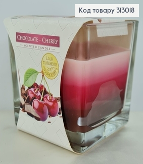 Аромасвічка стакан CHOCOLATE - CHERRY 170 г/32год., snk 80-104 BISPOL  313018 фото
