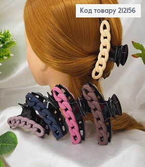 Краб пластик, Ланцюжок матовий, 9,5см, кольори в асорт. 212156 фото