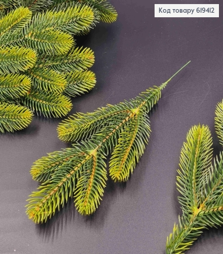 Веточка Елки, СВЕТ-ЗЕЛЕНЫЕ концы, на 5 побегов, длина 30см 619412 фото 1