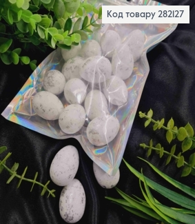 Набор: декоративные Пасхальные яйца (пенопластовые заготовки), с СЕРЕБРОМ, 4*3см, 18шт/уп 282127 фото