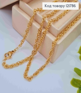 Цепочка ЯКОРНОЕ Вращенное плетение, ширина 3мм, длина 50см, Xuping 18K 121786 фото