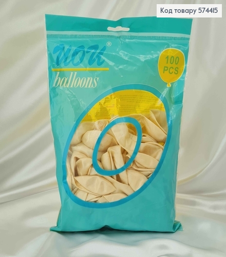 Воздушные шары, латексные "10" перламутровые белые, 100шт\уп 574415 фото 1