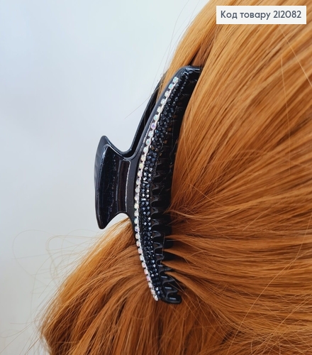 Краб пластик черный 9,5 см с камешками 212082 фото 1