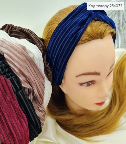 Повязка велюр в полоску цветная в асс. 254032 фото 1