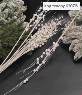ГІлочка БІЛОГО кольору, 80см, новорічний декор 620718 фото