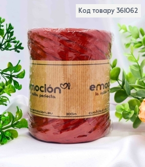 Рафія в мотку, ЧЕРВОНО-КОРИЧНЕВА (колір 05), 200 метрів, виробник Польща 361062 фото