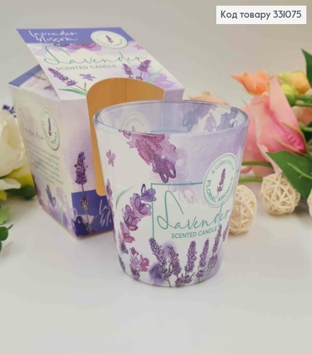 Аромасвічка стакан Lavander blossom LAVENDER, 115г/30годин горіння, Польща 331075 фото 1