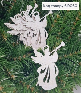 Набір іграшок дерев'яних Ангел  блиск 8,5 * 8 см  5 шт/уп 619060 фото