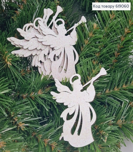 Набор игрушек деревянных Ангел блеск 8,5*8 см 5 шт/уп 619060 фото 1