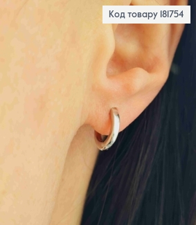Серьги кольца классические, диаметр 1,1см, Xuping 181754 фото