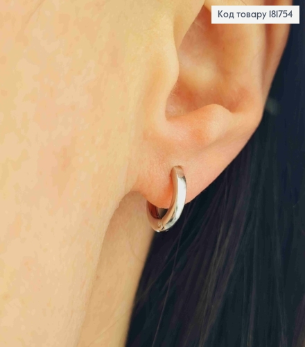 Серьги кольца классические, диаметр 1,1см, Xuping 181754 фото 1