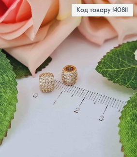 Кулон, Шарм в камінцях, діам. серед. 4мм, висота. 6мм, Xuping 18K 140811 фото