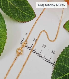 Цепочка панцирное плетение, с пластинками, шир. 1мм, дл. 40см, Xuping 18К 121396 фото