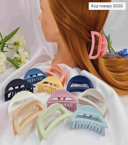 Краб пластик, Полукруг, 6см, цвета в ассортименте. 212212 фото 1