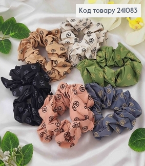 Резинка "Шанель", тканина об'ємна, в асорт. 241083 фото