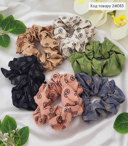 Резинка "Шанель", тканина об'ємна, в асорт. 241083 фото 1