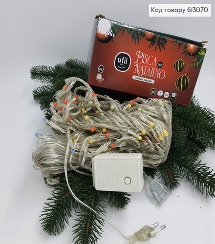 Гирлянда Водопад белая проволока 3*2 м 240 LED цветная 613070 фото 1