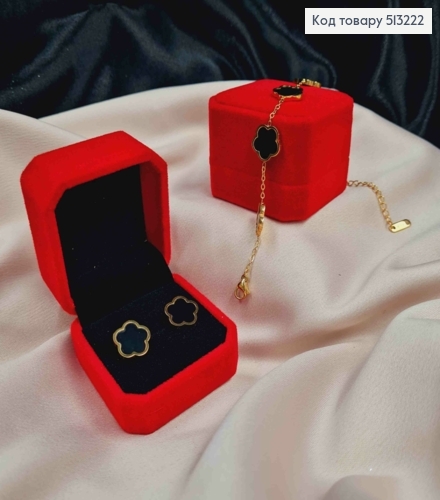 Коробка велюр, квадратная с тиснением, 5*5,5*4см, Красного цвета 513222 фото 1