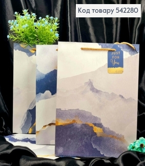 Пакет бумажный с хаотическим рисунком, 32*26*10см, в ассортименте 542280 фото