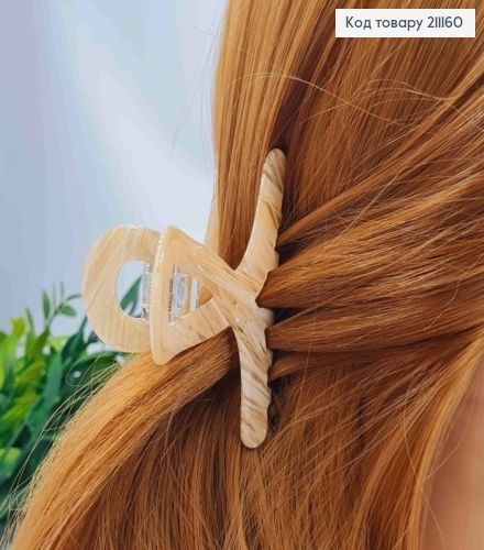 Краб пластик (акрил), ПЕТЕЛЬКА, 8см, Бежевого цвета 211160 фото 1