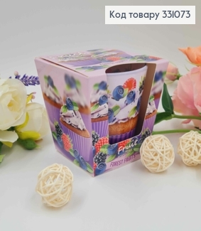 Аромасвічка стакан Fruit muffins FOREST FRUIT, 115г/30годин горіння, Польща 331073 фото