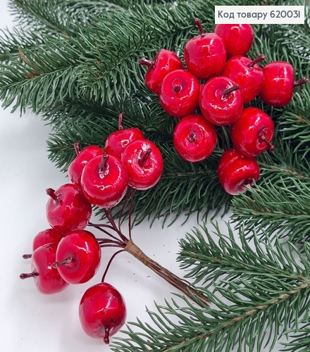 Веточка из яблочков 10 шт 2,5 см 620031 фото 1