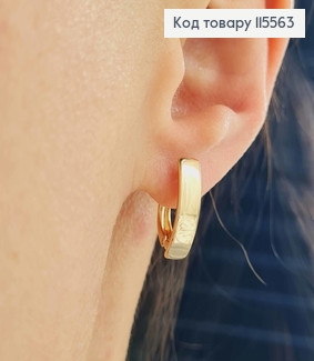 Сережки "Лаконічність" 1,5*0,4см англ. заст. Xuping 18K 115563 фото