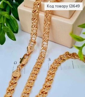 Цепочка плетения УЗЕЛ, ширина 6мм, длина 50см, Xuping 18K 121649 фото