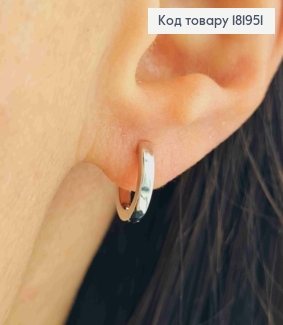 Серьги кольца, ширина 2мм, диаметр 1,1см, Xuping 181951 фото