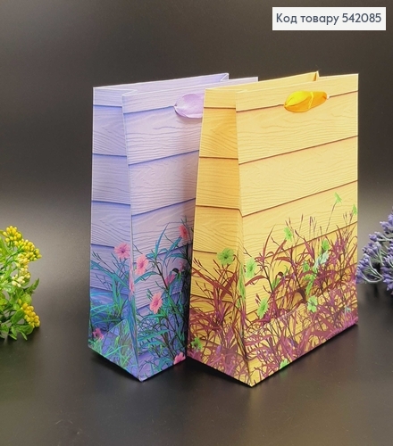 Пакет бумажный маленький Весна 18х23х8см в ассорт. 542085 фото 2