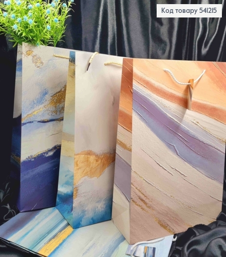 Пакет бумажный с хаотическим рисунком, 42*31*12см, в ассортименте 541215 фото 1