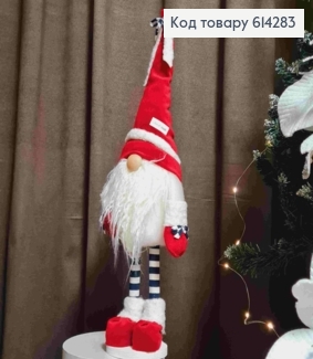 Гном "Скандинавський" в ЧЕРВОНЙ шапці, 50-57см, ручна робота, Україна 614283 фото