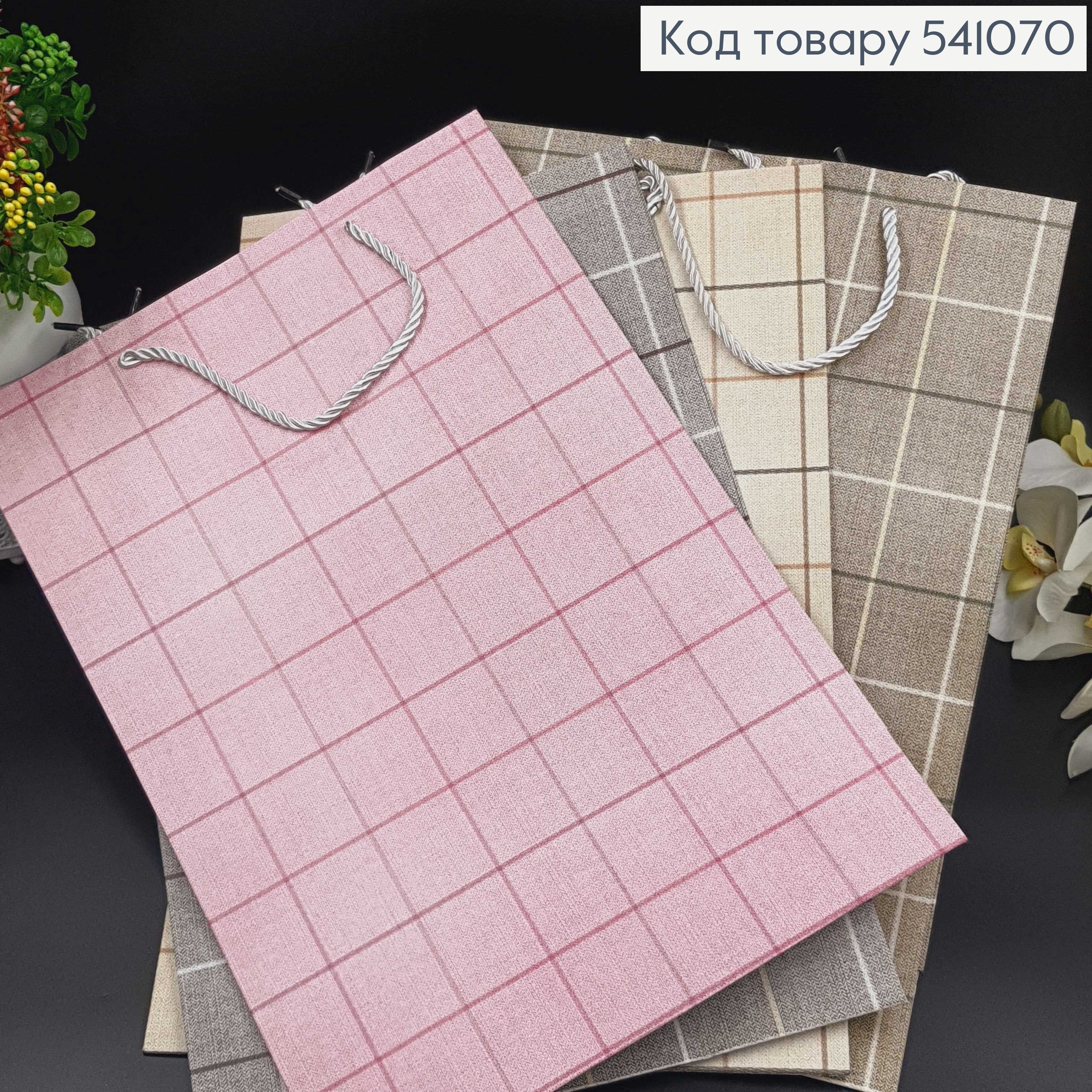 Пакет большой В КЛЕТОЧКУ 45х30 см. в ас. 541070 фото 2