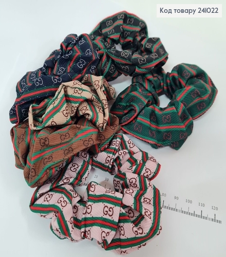 Резинка тканина об'ємна Модна в асорт. 241022 фото 1