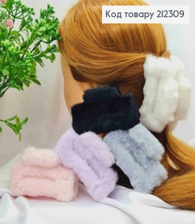 Краб пластик Прямокутний "Пушок",  8,5см, Яскраві кольори в асортименті 212309 фото