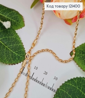 Цепочка плетения овальными шариками, 3мм, дл. 45см, Xuping 18К 121400 фото