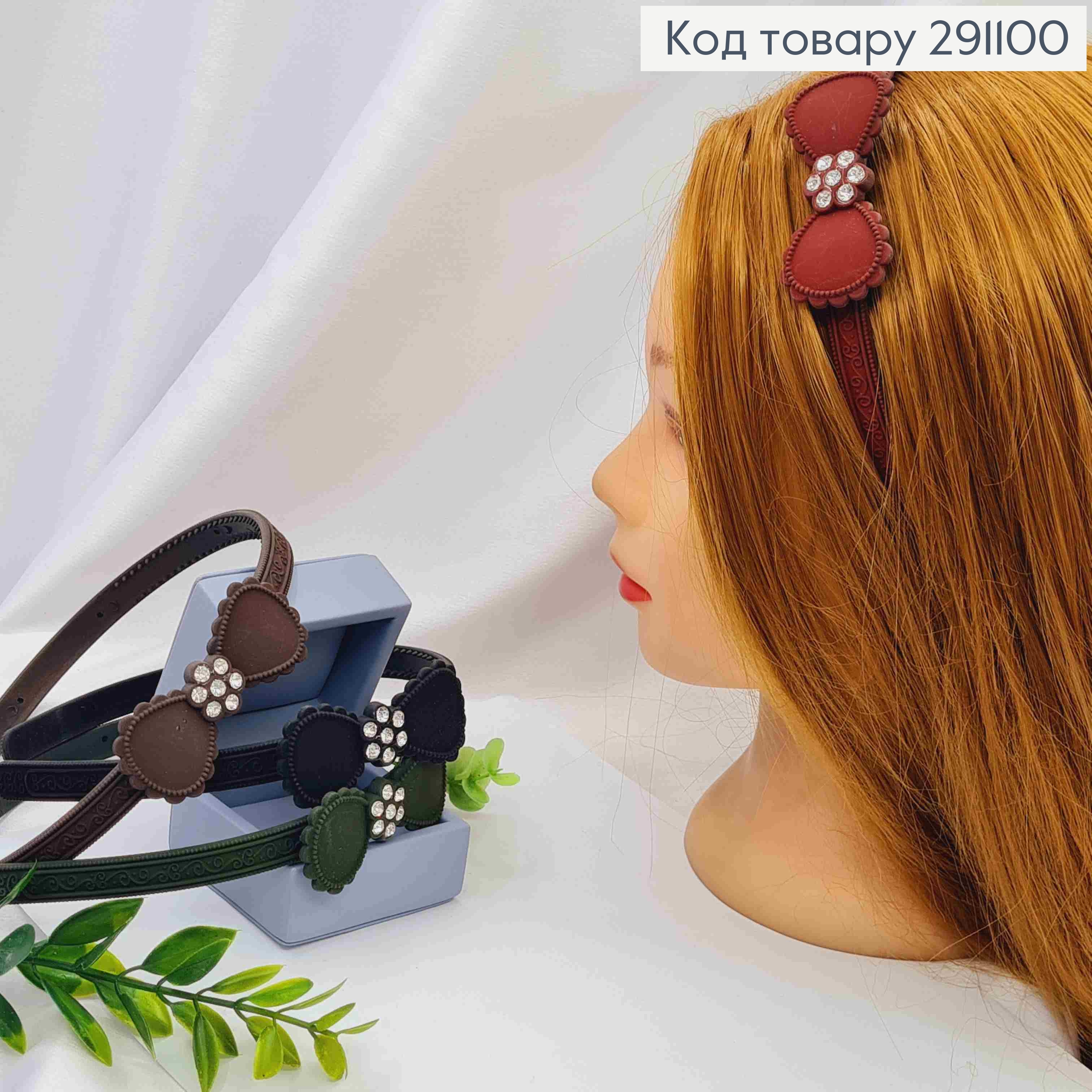 Обруч каучук простой Бант в асс. 291100 фото 3