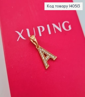 Кулон буква А с камешками Xuping 140513 фото