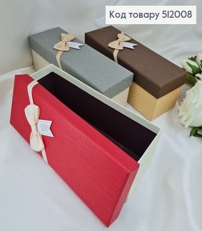 Коробка с бантиком 27*9,5*9 см асс. 512008 фото