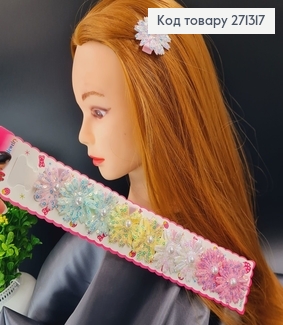 Заколки дитячі Квітка Блиск з перлинкою 10шт/уп 271317 фото