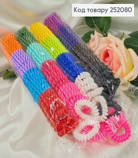 Резинка пружинка. 3,5см, кольори в асорт. 252080 фото
