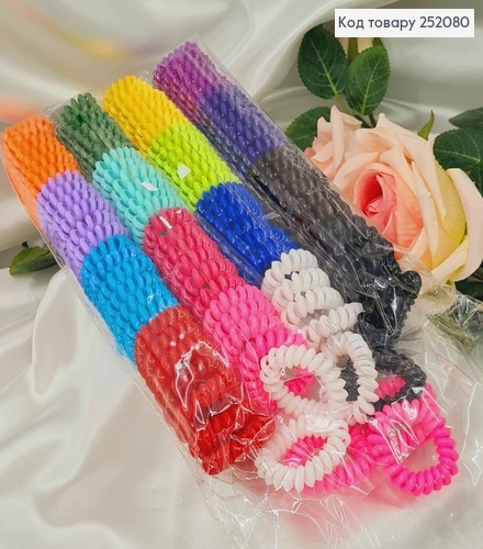 Резинка пружинка. 3,5см, кольори в асорт. 252080 фото 1