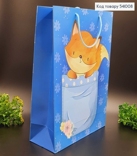 Пакет бумажный большой детские Лисичка 39х31 см в асс. 541008 фото 2