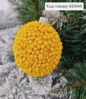 Игрушка шар 60мм Декор ЖЕЛТАЯ, Украина 660144 фото