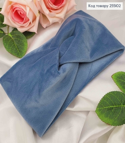 Повязка Велюровая цвет СИЗИЙ СИНИЙ 23*9,5см в ассор. 275062 фото 1