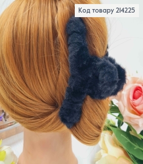 Краб пластик, Петелька, с черным пушком, 11,5см. 214225 фото