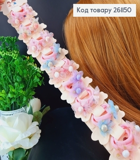 Резинки детские Цветочек с бусинкой 20шт/уп 261150 фото